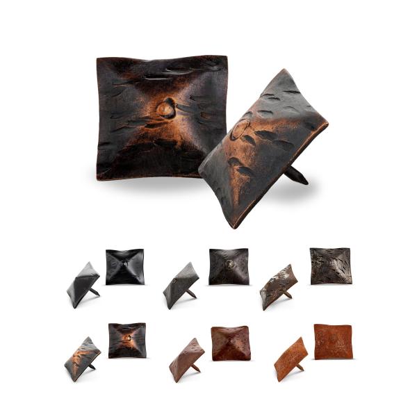 50 Pack 1.5" Square Head Iron Clavos Decorative Na...