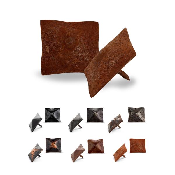 25 Pack 1.5" Square Head Iron Clavos Decorative Na...