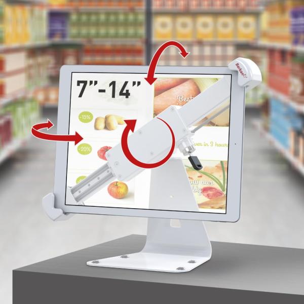 Barkan Lockable Tablet Mount Holder for 7-14 inch ...
