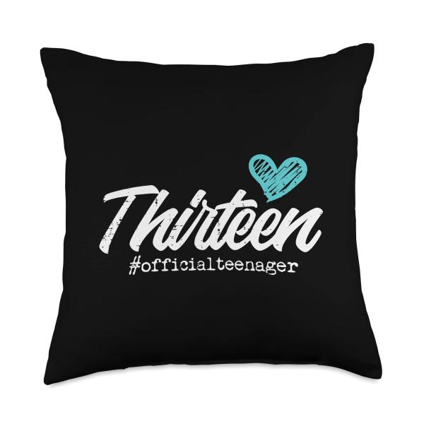 Thirteen Official Teenager Heart Cute 13th Birthda...