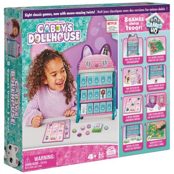 ギャビーのドールハウス、ゲーム HQ チェッカー 三目並べメモリーマッチ ゴーフィッシュ ビンゴ カ...