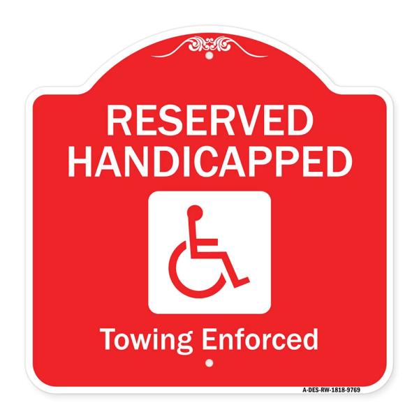 SignMission Designer Series Sign - Reserved Handic...