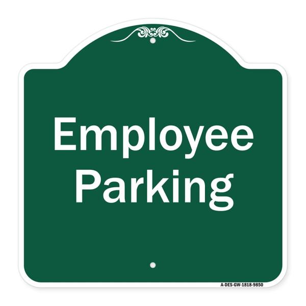 SignMission Designer Series Sign - Employee Parkin...