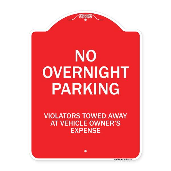 SignMission Designer Series Sign - No Overnight Pa...