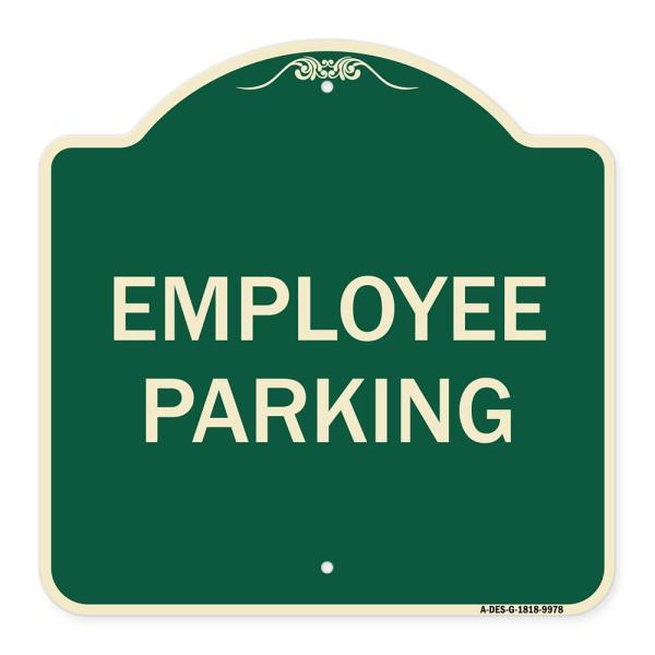 SignMission Designer Series Sign - Employee Parkin...