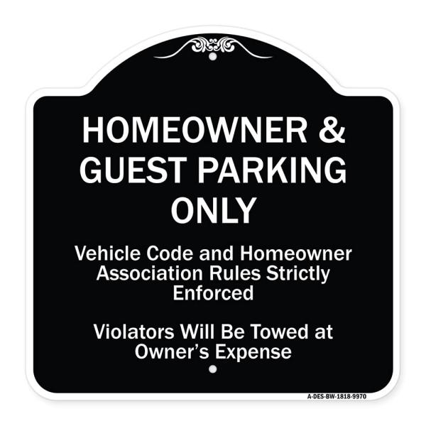 SignMission Designer Series Sign - Homeowner ＆ Gue...