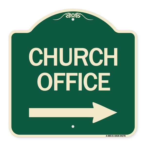 SignMission Designer Series Sign - Church Office (...