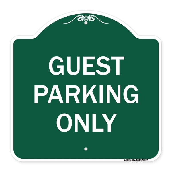 SignMission Designer Series Sign - Guest Parking O...