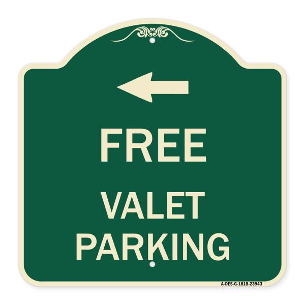 SignMission Designer Series Sign - Free Valet Park...