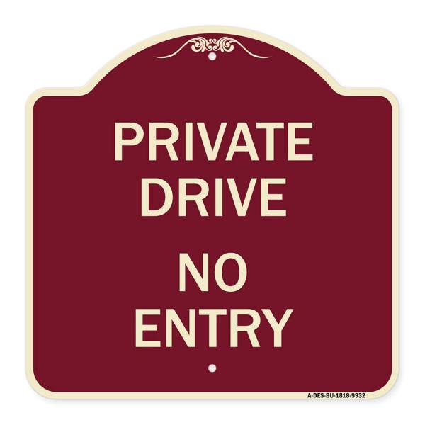 SignMission Designer Series Sign - Private Drive N...