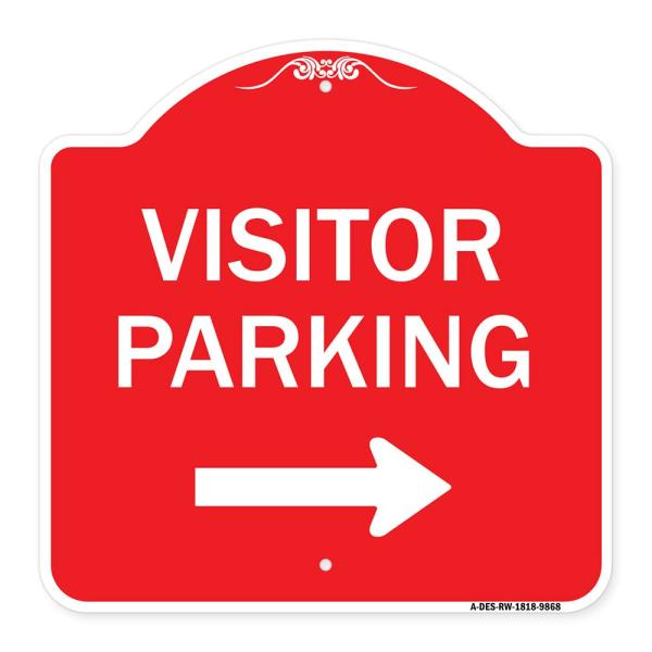 SignMission Designer Series Sign - Visitor-Parking...