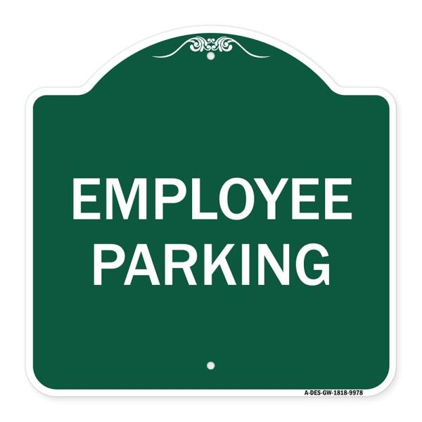 SignMission Designer Series Sign - Employee Parkin...