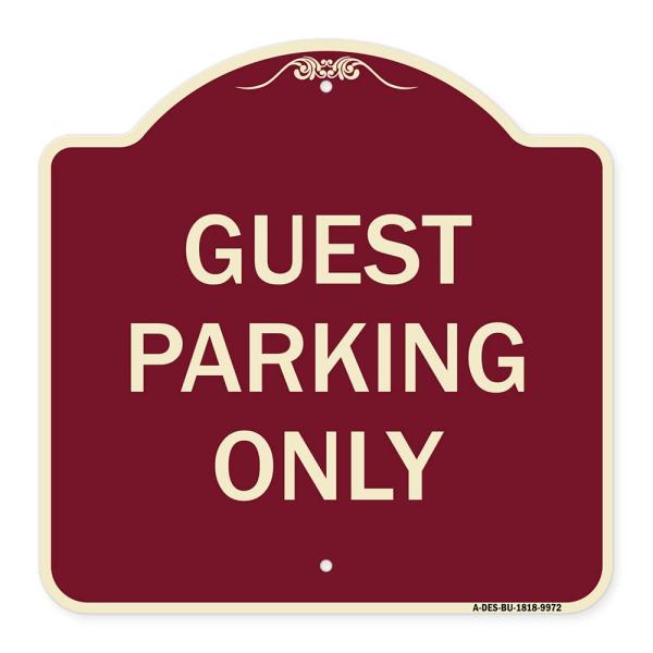 SignMission Designer Series Sign - Guest Parking O...
