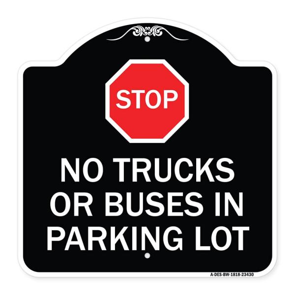 SignMission Designer Series Sign - Parking Lot Rul...