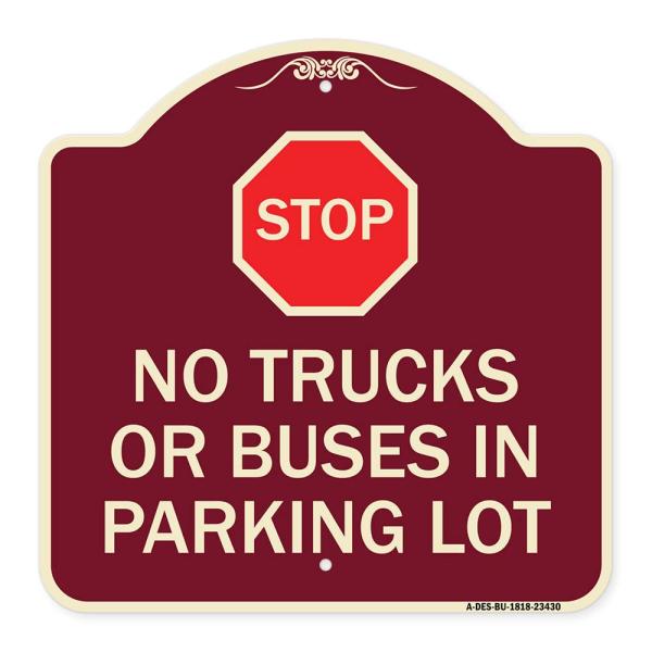 SignMission Designer Series Sign - Parking Lot Rul...