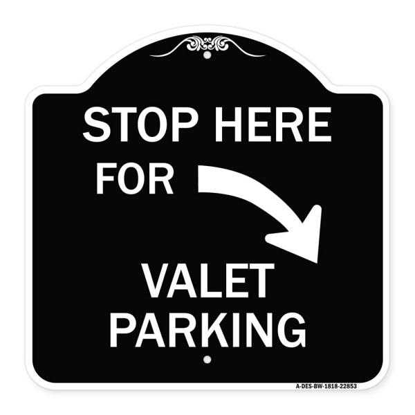 SignMission Designer Series Sign - Stop Here for V...