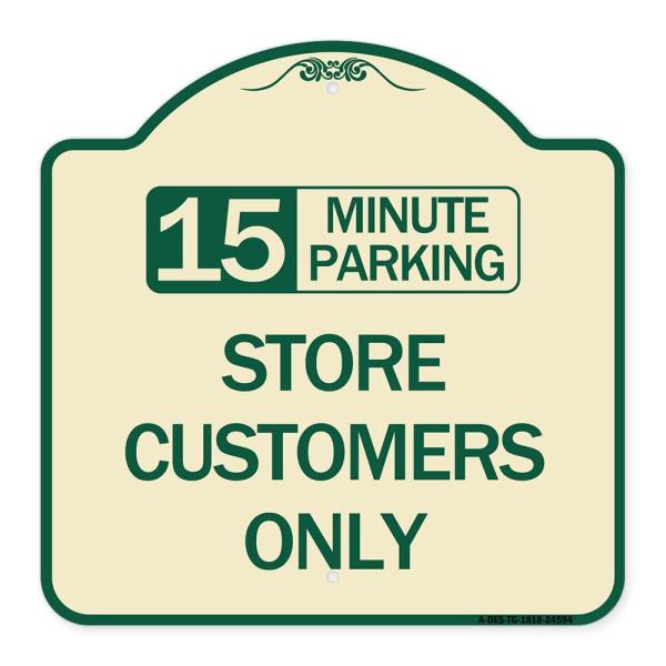 SignMission Designer Series Sign - 15 Minutes Park...