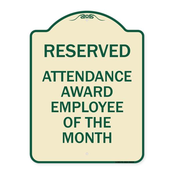SignMission Designer Series Sign - Reserved Attend...