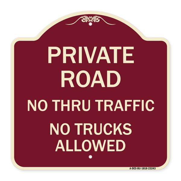 SignMission Designer Series Sign - Private Road No...