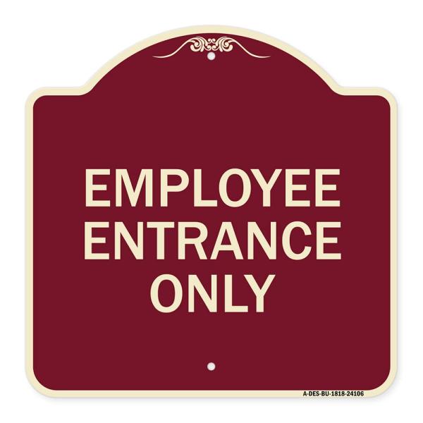 SignMission Designer Series Sign - Employee Entran...
