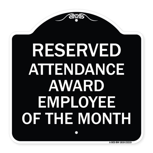 SignMission Designer Series Sign - Reserved Attend...
