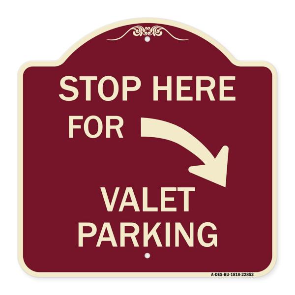 SignMission Designer Series Sign - Stop Here for V...