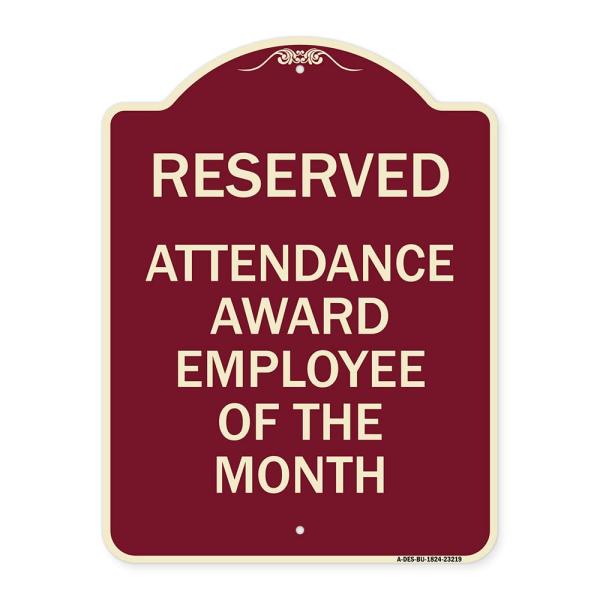 SignMission Designer Series Sign - Reserved Attend...