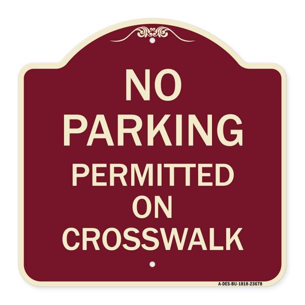 SignMission Designer Series Sign - No Parking Perm...