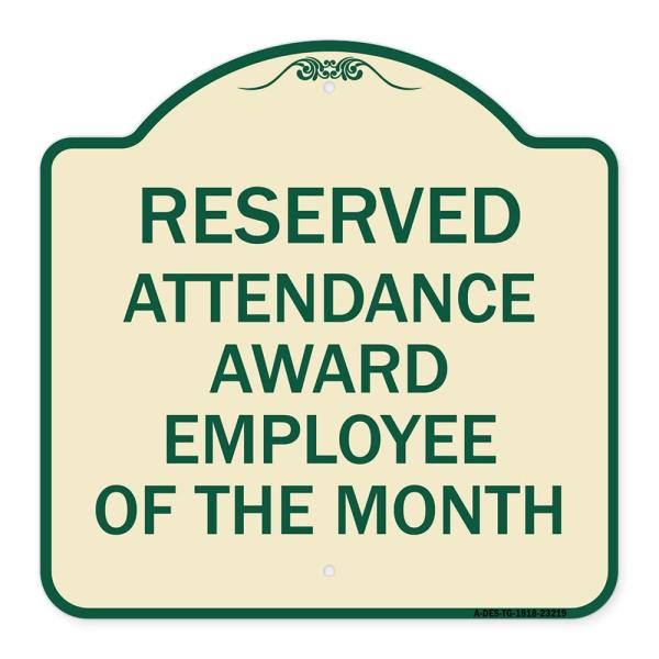 SignMission Designer Series Sign - Reserved Attend...