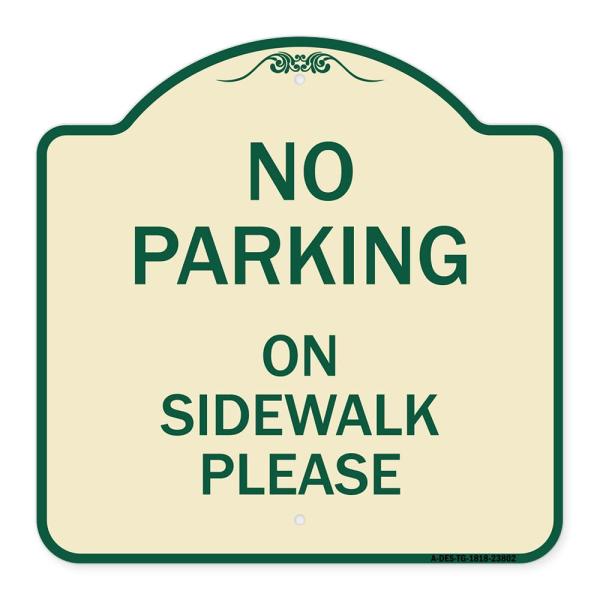 SignMission Designer Series Sign - No Parking - on...