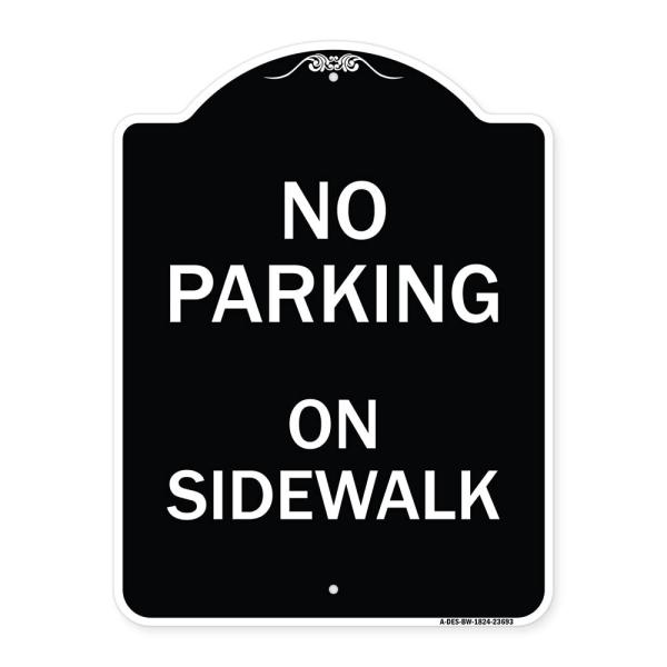 SignMission Designer Series Sign - No Parking on S...