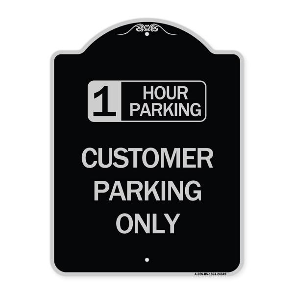 SignMission Designer Series Sign - 1 Hour Parking,...