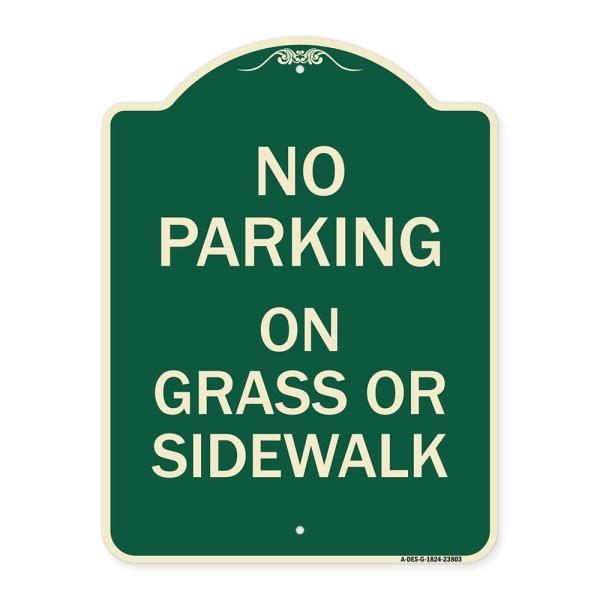 SignMission Designer Series Sign - No Parking - on...
