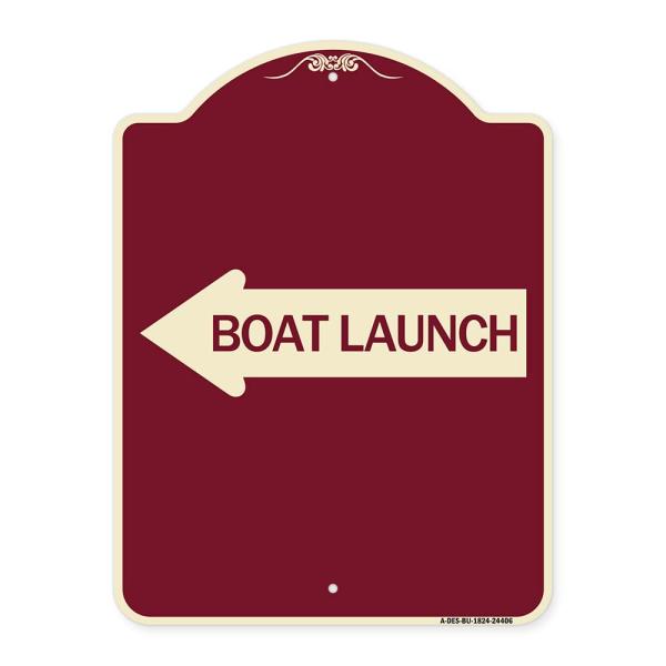 SignMission Designer Series Sign - Boat Launch (wi...