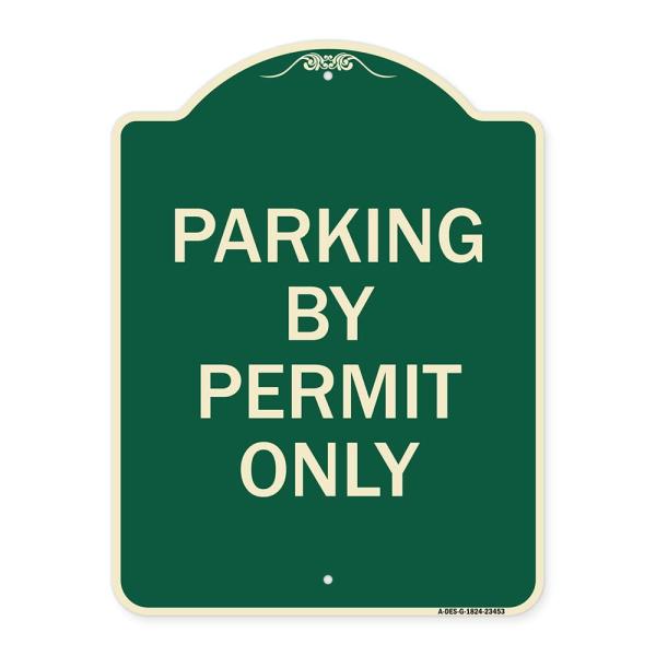 SignMission Designer Series Sign - Parking by Perm...