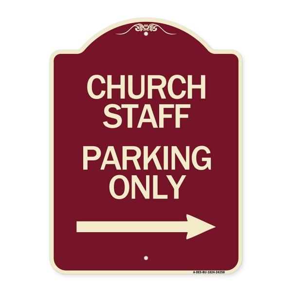 SignMission Designer Series Sign - Church Staff Pa...