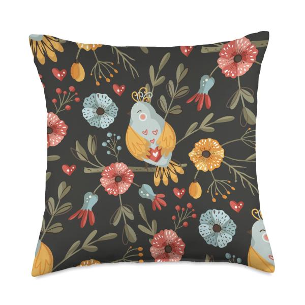 Vintage Boho Throw Pillow