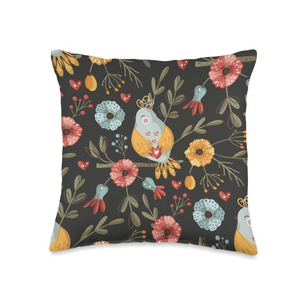 Vintage Boho Throw Pillow