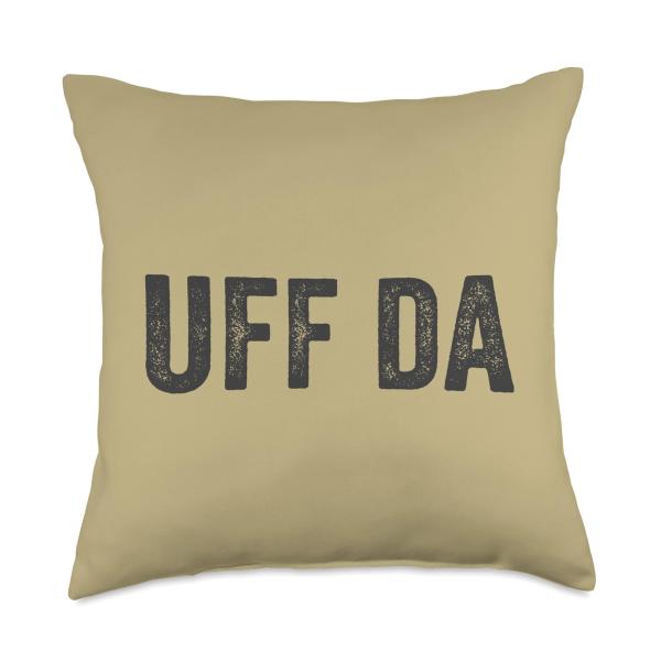 Uff Da Norwegian American Minnesota Saying Throw P...