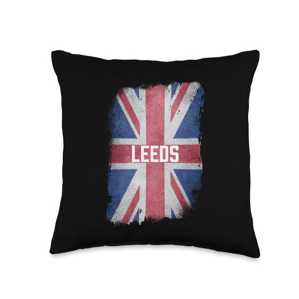 Leeds | British United Kingdom Flag Vintage UK Sou...