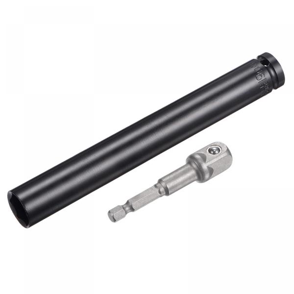 uxcell 1/2インチドライブソケットアクセサリーセット 深さ19mm 6ポイントインパクトソケ...