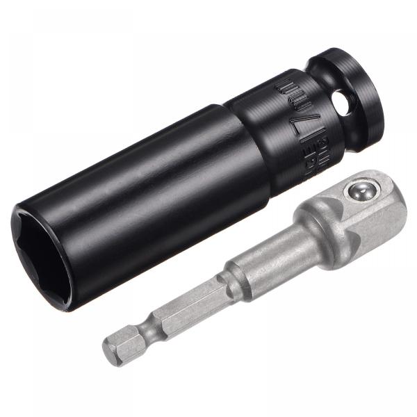 uxcell 1/2インチ ドライブソケットアクセサリーセット 深さ17mm 6点インパクトソケット...