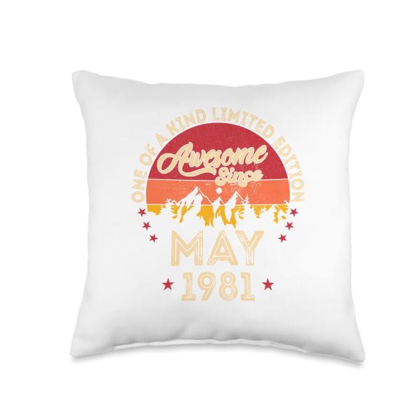 Awesome Since May 1981, Vintage 41st Birthday Thro...