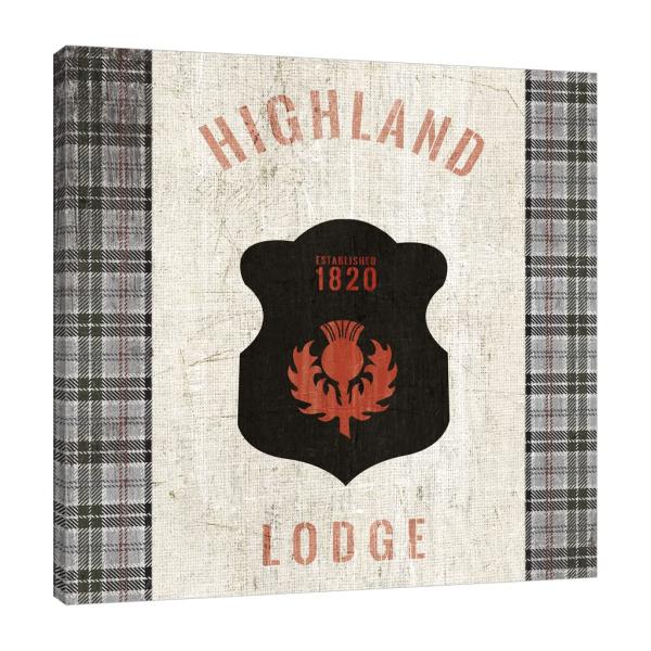 Jaxson Rea "Tartan Lodge Shield I Gallery Wrapped ...