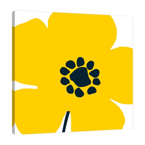 Jaxson Rea "Pop Art Floral I Yellow Gallery Wrappe...