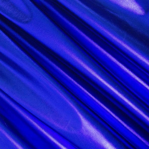 FabricLA | Royal Blue Polyester Fabric | Metallic ...