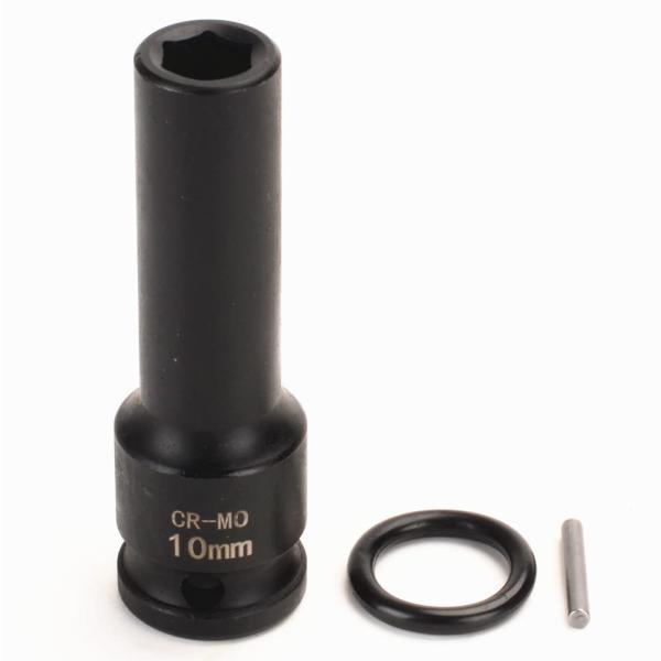 FLZOSPER 1/2インチドライブ x 10mm ディープ6ポイントインパクトソケット CR-M...