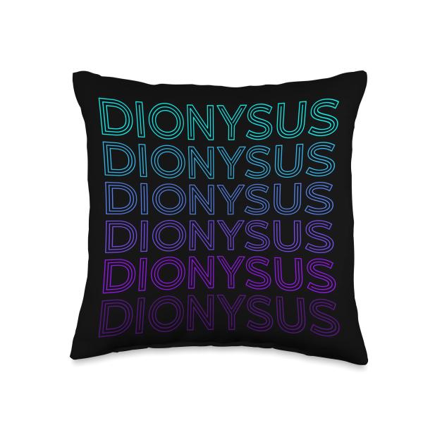 Dionysus God of Wine Greek Mythology Retro Throw P...