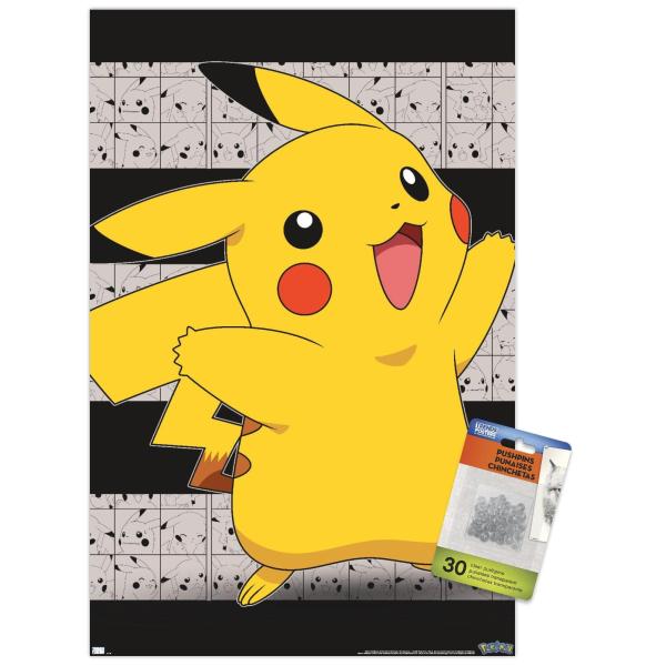 Trends International Pok〓mon - Pikachu Open Arms W...
