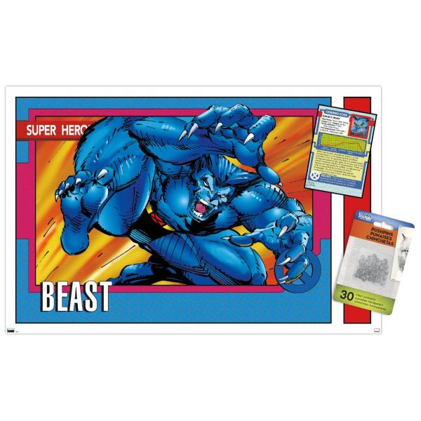 Trends International Marvel Trading Cards - Beast ...